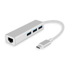 Concentrador USB Ethernet a tarjeta de red Lan RJ45, adaptador Ethernet 10/100 2,0 de 3,0 Mbps para Mac, iOS, ordenador portátil, PC y Windows 2024 - compra barato