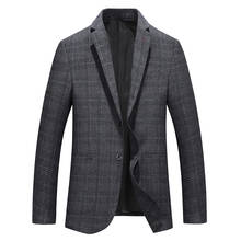 2020 nova moda masculina magro ajuste um botão casual terno casaco blazer terno jaqueta de negócios casamento plus size 8xl 7xl 6xl 5xl 2024 - compre barato