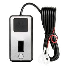 Cargador Universal para motocicleta, adaptador de fuente de alimentación de 12V, DC 5V, 2.4A, USB, pantalla Digital, doble USB, cambio rápido 2024 - compra barato