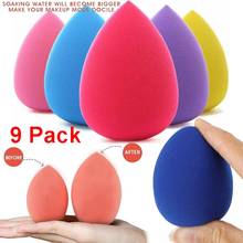 9pcs Cosmetic Puff Powder Puff Smooth Women's Makeup Foundation Sponge Beauty To Make Up Tools Accessories Water-drop Shape 2024 - buy cheap