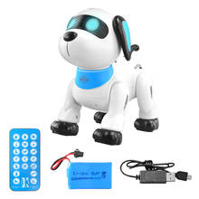 Robot electrónico para niños, juguete de perro acrobático con Control remoto, Control de voz, música, baile, regalo de cumpleaños 2024 - compra barato