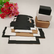 50 pces preto/branco/kraft caixa de papel para presentes jewlery exibição de armazenamento relógio brinco caixa de embalagem bolo de casamento caixa de presente de papel 2024 - compre barato