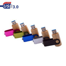 Colorful Clip Metal +bamboo Wood USB Flash Drive 3.0 128GB 64GB 32GB 16GB 8GB USB Drive Flash Stick Memory USB Over 10 Free Logo 2024 - buy cheap