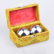 2 Pcs Finger Exercise Baoding Balls Chinese Hand Massage Balls Stress Relaxation Therapy Stress Relief Toy for Adult 2024 - compre barato