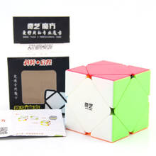 Qiyi qicheng skew cubo mágico 56mm stickerless velocidade cubo stickerless/qicheng um preto quebra-cabeça brinquedos para crianças 2024 - compre barato