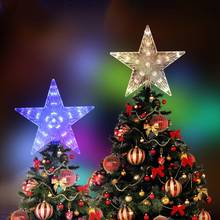 LED Christmas Star Twinkle Lights Decoration  Light Up Christmas Tree Topper Star Xmas Tree Ornaments Party Home Decorations 2024 - buy cheap