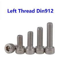 2/ 5/ 10/ 20pcs DIN912 M4 M5 M6 M8 M10 M12 Stainless Steel 304 left thread Hex Socket Screw Reverse tooth Bolt Anti-tooth bolts 2024 - buy cheap