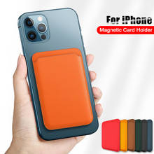 Оригинальный магнитный держатель для карт, телефонный чехол для iPhone 12 12 Pro Max Mini, адсорбция для iPhone 12 Pro, роскошная задняя крышка 2024 - купить недорого