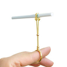 Anel suporte de cigarro de metal, vintage, clipe de dedo, feminino, masculino, acessórios para fumo, presente 2024 - compre barato
