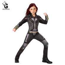 Black Widow Costumes Girl Jumpsuits Halloween Costume for Kids Witch Cosplay  Carnival Clothes 2024 - buy cheap