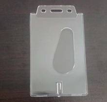 Vertical Transparent Hard Plastic Business Credit Card ID Badge Holder 2Pcs/set 2024 - buy cheap