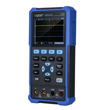 Hds242s 2-ch handheld osciloscópio multímetro forma de onda gerador 3-em-1 multifuncional testador 40mhz 20000 contagens multiumeter 2024 - compre barato