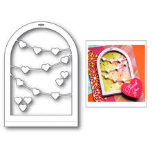 2021 New Valentine Heart Door Frame Tag Metal Cutting Dies For DIY Craft Making Greeting Card Scrapbooking Album No Stamps Sets 2024 - buy cheap