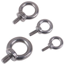 1Pc Stainless Steel M4 M5 M6 M8 304 Marine Lifting Eye Screws Ring Loop Hole For Cable Rope Eyebolt  2024 - buy cheap