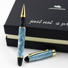 Jinhao x450 caneta esferográfica, caneta de metal dourada, marmorizada, para escrita, 0.7mm, tinta preta 2024 - compre barato