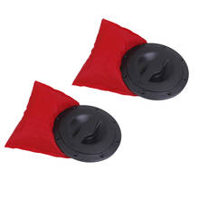 2pcs 6' Black Marine Boat Kayak Hatch Cover Deck Plate 6'' w/ Red Storage Bag 2024 - buy cheap