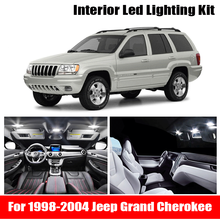 10 шт., комплект светодиодных ламп Canbus для салона 1998-2004 Jeep Grand Cherokee 2024 - купить недорого