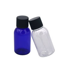 50pcs,30ML clear/blue mini bottles,Plastic split bottle with black screw cap for travel,Refillable bottles 2024 - buy cheap