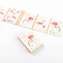 1pack /lot Kawaii Flamingo Memo Pad 6 Folding Paper Sticky Notepad Diary Sticky Notes  Office School Stationery Gifts 2024 - buy cheap