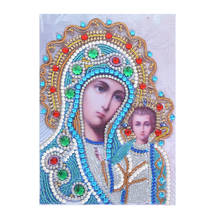 5D Diamond Painting Religious Figure Shaped Diamond Sticker Diamond Embroidery Mosaic Home Decoration DIY Handmade New Year Gift 2024 - buy cheap