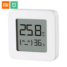 Original Xiaomi Mijia Smart Bluetooth 4.2 Electric Digital Hygrometer Thermometer 2 Wireless Thermometer Work with Mijia APP 2024 - buy cheap