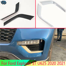 For Ford Explorer ST U625 2020 2021 ABS Chrome Front Fog Light Lamp Cover Trim Molding Bezel Garnish Sticker 2024 - buy cheap