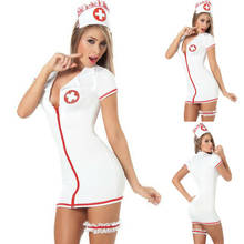 Novo na moda sexy feminino enfermeira lingerie traje uniforme cosplay outfits vestido fantasia roupa de dormir vestido outfits 2024 - compre barato