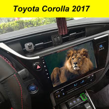 Central multimídia automotiva para toyota corolla 2017 auris, android 10, 64gb, reprodutor multimídia, navegação gps, som estéreo 2024 - compre barato