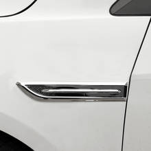 ABS cromado lateral de coche, pegatinas modificadas para Peugeot 206, 207, 208, 301, 307, 308, 407, 408, 508, 607, 2008, 3008, 4008, 5008, RCZ 2024 - compra barato