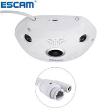 ESCAM-Cámara de ojo de pez QP180 Shark 960P, videocámara IP WiFi, con visión nocturna infrarroja panorámica de 360 grados, 1.3MP 2024 - compra barato