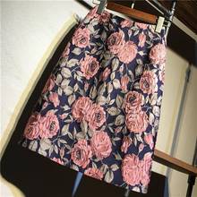 Women 2021 Spring Summer Fashion High Waist Printed Skirts Female Slim Package Hip Skirts Ladies New Thin Overskirts T42 2024 - buy cheap