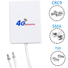 3 medidor 3g 4g lte roteador modem antena externa com cabo de conector ts9 crc9 sma para huawei zte 4g antena 2024 - compre barato