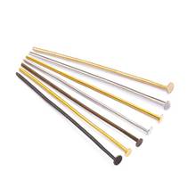 200Pcs/lot 16 20 30 35 40 45 50mm Flat Head Pins Metal Eye Head Pin For Jewelry Making Findings Accessories Wholesale Supplies 2024 - buy cheap