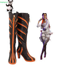 Apex Legends Season 5 Loba Grey Cosplay Shoes Long Boots Newest Custom Made For Female Male CosplayLove 2024 - buy cheap