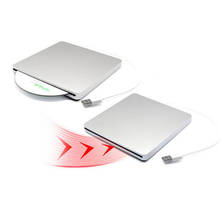 Unidad óptica USB para DVD, grabador de DVD RW externo, ranura de carga, reproductor de CD ROM para Apple Macbook Pro, portátil y PC 2024 - compra barato