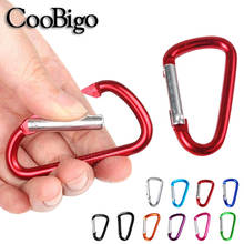 Aluminum Carabiner Hook Clip D Ring Spring Snap Climbing Button Water Bottle Buckles Keychain Backpack Accessory Multicolor 2pcs 2024 - buy cheap