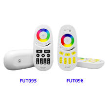 Mi Light 2,4G 4 зоны FUT095 FUT096 RGB RGBW светодиодный контроллер Кнопка/сенсорный RF беспроводной пульт дистанционного управления для MiLight Светодиодная лампа 2024 - купить недорого