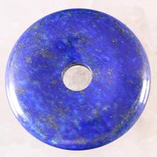 Natural Stone Donut Necklace Pendant 30mm Round Circle Healing Blue Lapis Bead for Women Men Jewelry Gift 1Pcs K788 2024 - buy cheap