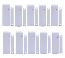 Sensor interruptor magnético para porta/janela, sem fio, 10 unidades, 433mhz, compatível com sistema de alarme de foco
