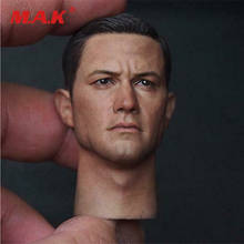 Cabeça masculina esculpida para 12 "cabeça de escala 1/6, acessório de figura de ação, modelo para coleção, cabeça esculpida para homens 2024 - compre barato