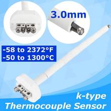 2372℉ 1300℃ 3mm K Type High Thermocouple Sensors For Ceramic Kiln Furnace Gauge Tester Forges Smelters Crucibles 2024 - buy cheap