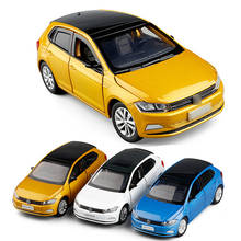 2019 1:32 Масштаб 3 цвета высокая имитация литая модель автомобиля все новые поло плюс сплав игрушечный автомобиль коллекция подарков V246 2024 - купить недорого