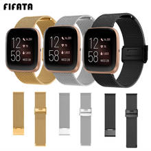 FIFATA-Correa de Metal para reloj Fitbit Versa 2, pulsera para Fitbit Versa/Versa Lite/Blaze, Amazfit Bip GTS GTR 2024 - compra barato