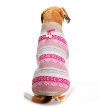 Вязаный свитер для больших собак и кошек, теплый свитер для собак, зимняя одежда для котят 2024 - купить недорого