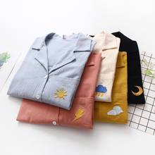 Camisas bordadas para mujer, Blusa de manga corta para primavera y verano, de algodón, 2020 2024 - compra barato