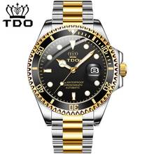 TDO Steel Dive Watch Automatic Luxury Sapphire Crystal Mens Mechanical Watches Luminous Date Sport waterproof  Relogio Masculino 2024 - buy cheap