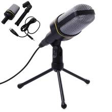 30% Off 3.5mm Plug Audio Broadcast Sound Recording Condenser Microphone with Tripod Mic Stand 2024 - buy cheap