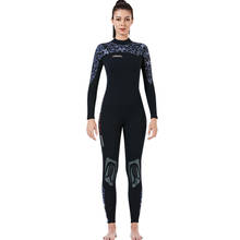 Full Wetsuits 3mm Neoprene Scuba Diving Suits Back Zip Swimming Suit One Piece Long Sleeve for Water Sports for Men Women 2024 - buy cheap