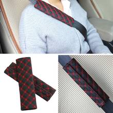 1 Pair Car Safety Seat Belt Pads Soft Faux Microfiber Leather Shoulder Strap Covers Cushions 2024 - buy cheap