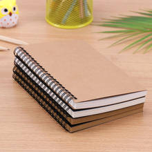 Creative Simple Kraft Paper Material Double Coil Ring Spiral Notebook  Sketchbook Diary For Drawing Painting Paper Notepad 2024 - buy cheap
